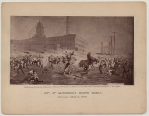 Émeute aux ateliers de moissonneuses McCormick, Chicago, 3 mai 1886 - Paul J. after Morand